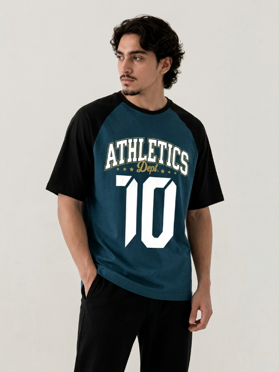 "ATHLETICS 10" RAGLAN TEE