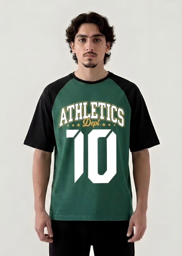 "ATHLETICS 10" RAGLAN TEE