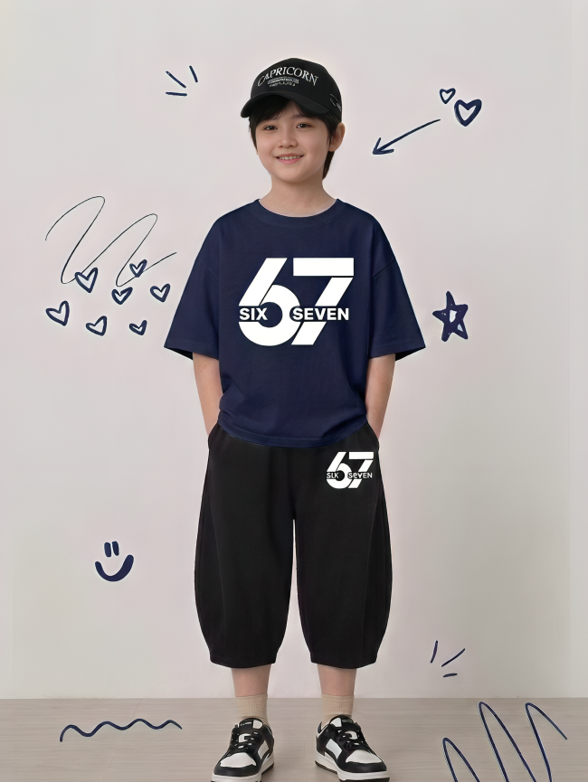 "67 Six Seven" Classic Navy Blue Urban 2-Piece Co-ord