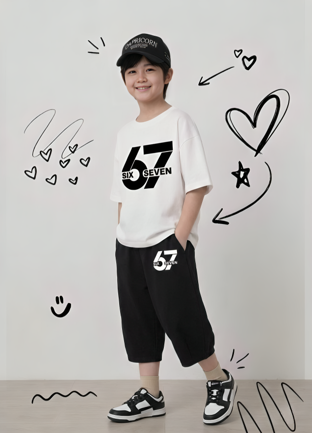 "67 Six Seven" Classic White Urban 2-Piece Co-ord