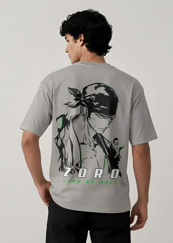 "KING OF HELL" ZORO OVERSIZED TEE