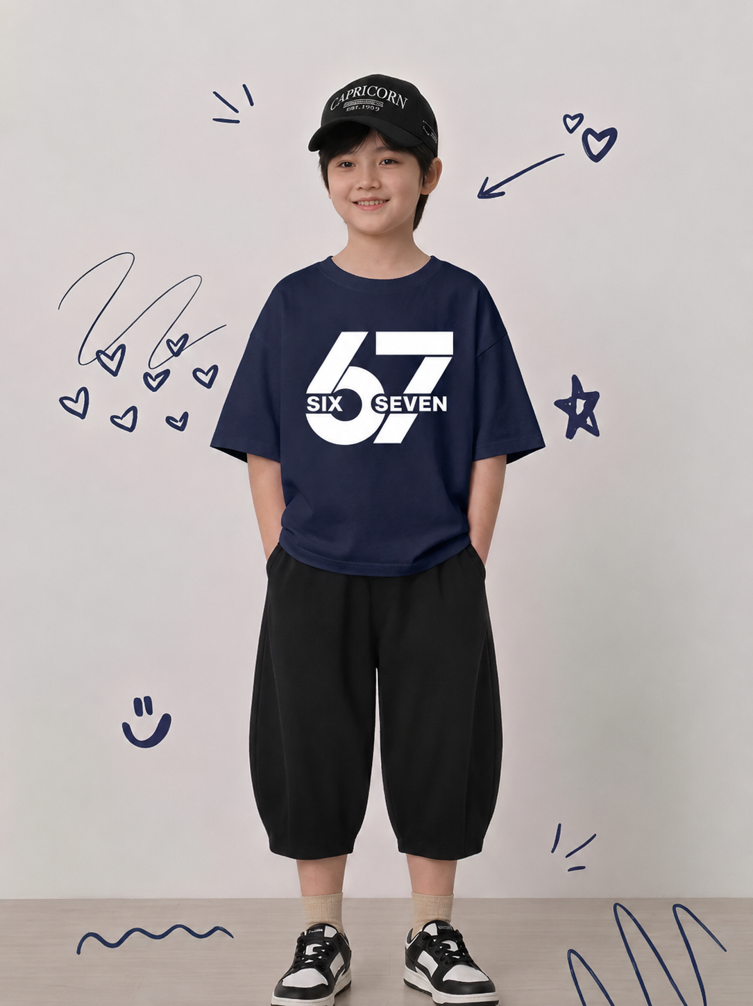 "67 Six Seven" Classic Navy Blue Urban 2-Piece Co-ord
