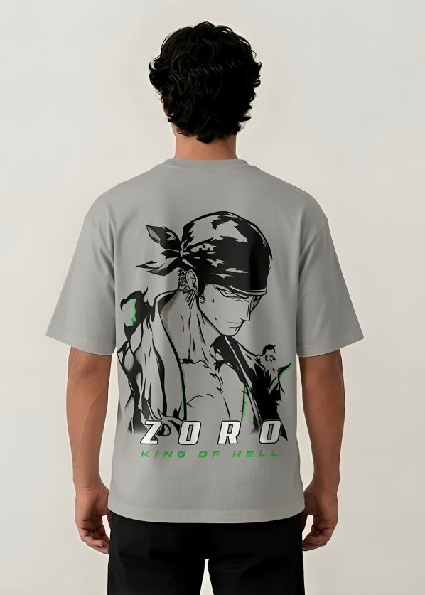 "KING OF HELL" ZORO OVERSIZED TEE
