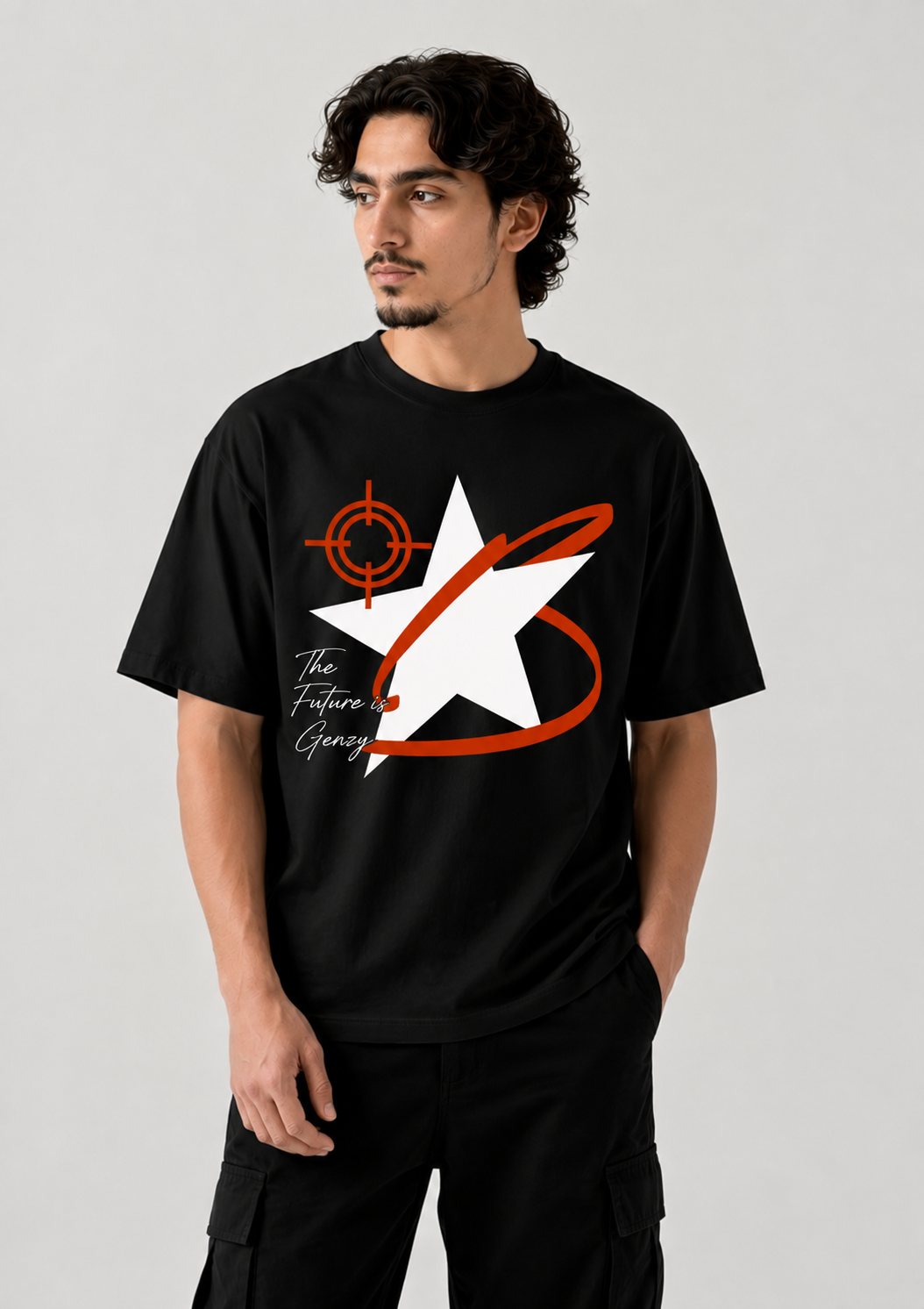 THE FUTURE IS GENZY STAR OVERSIZED TEE