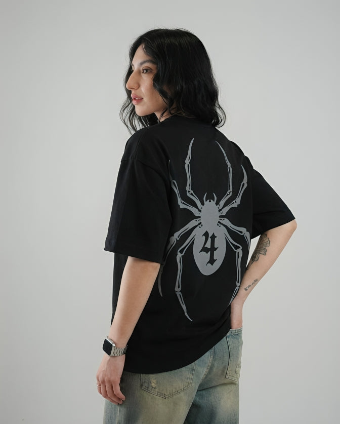 BLACK GOTHIC SPIDER T-SHIRT