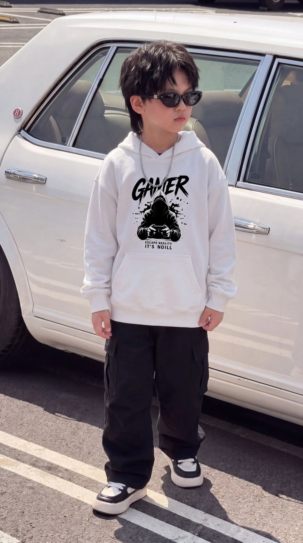 Genzy Gamer Oversized Hoodie – Graphic Printed Streetwear Sweatshirt