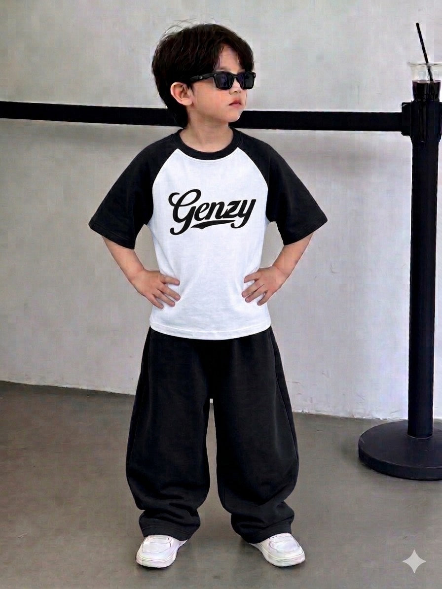 Raglan Black Baggy TrackSuit