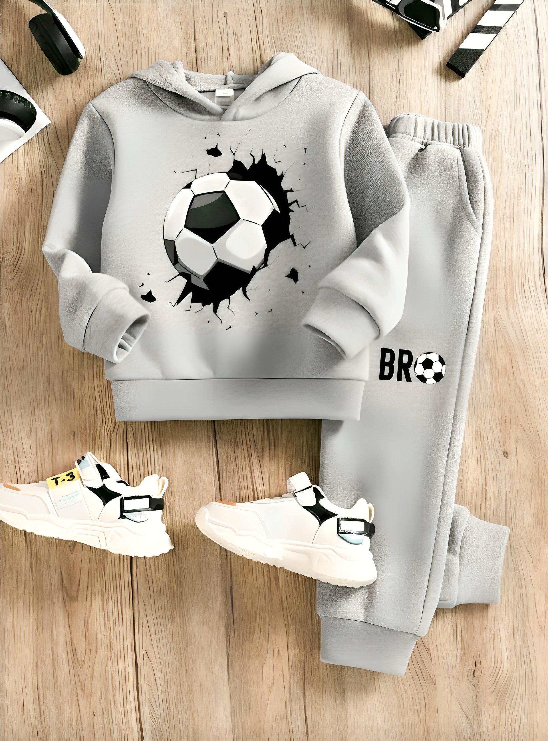 Foot Ball Grey Winter Tracksuit