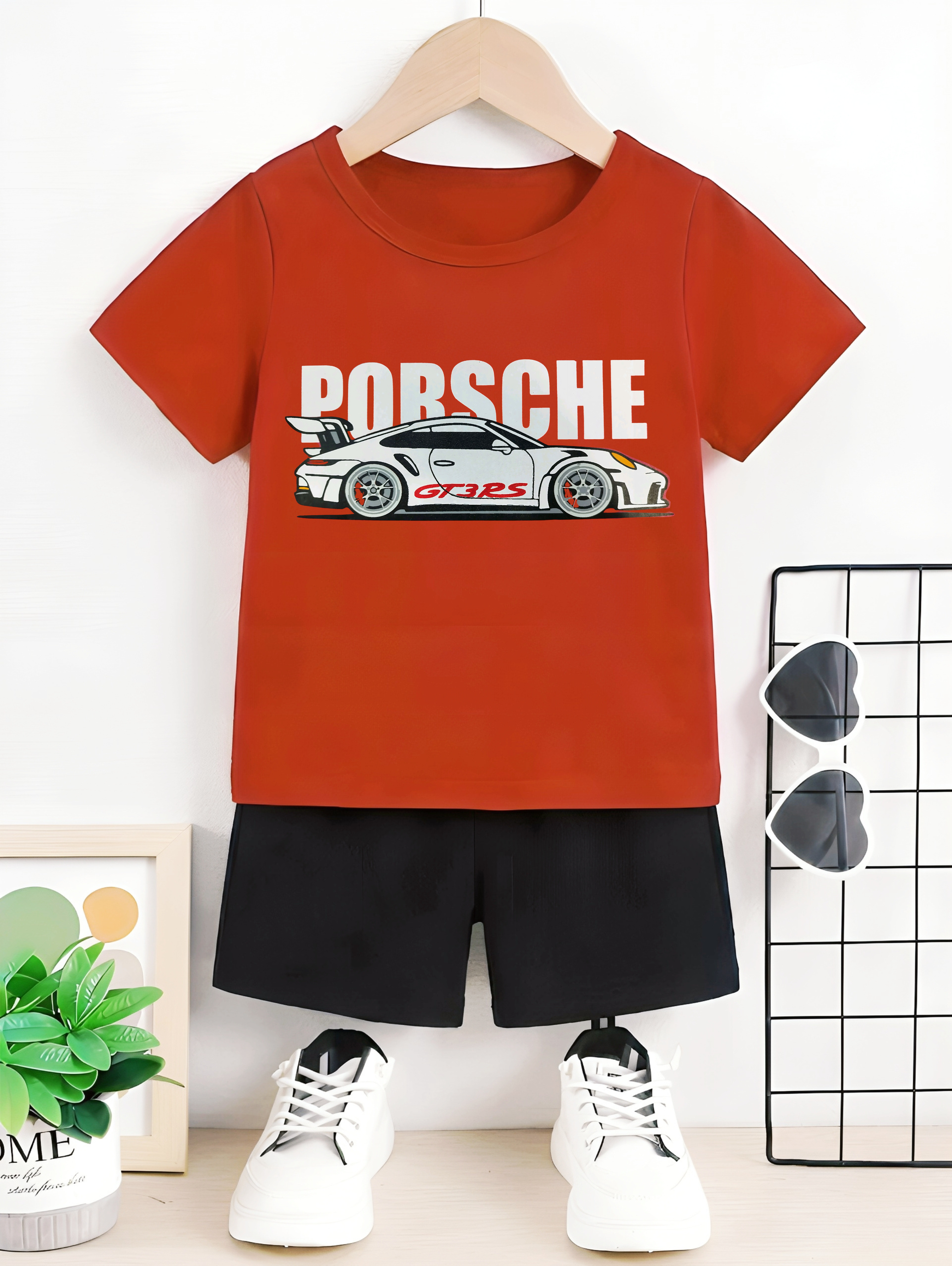 Porsche Red Summer Shirt & Nicker
