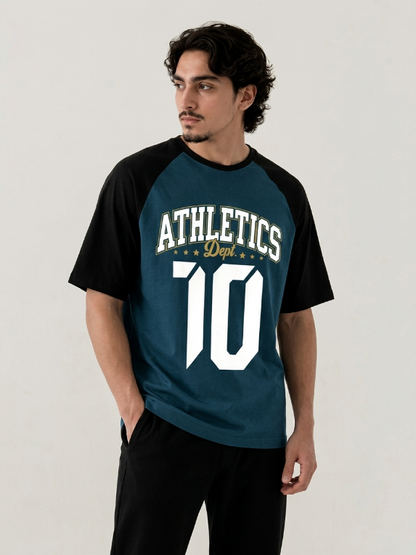 "ATHLETICS 10" RAGLAN TEE