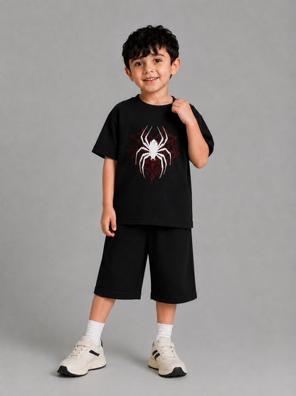 Premium Essentials Spider Oversized Baggy Co-Ord Set