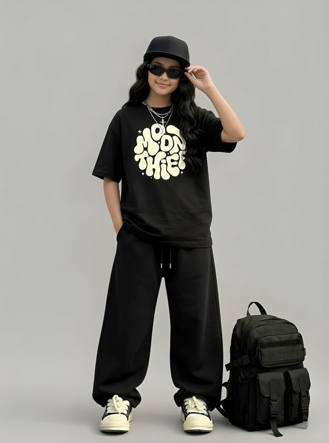 The "Moon Thief" Oversized Co-ord Set - Premium Cotton Jersey