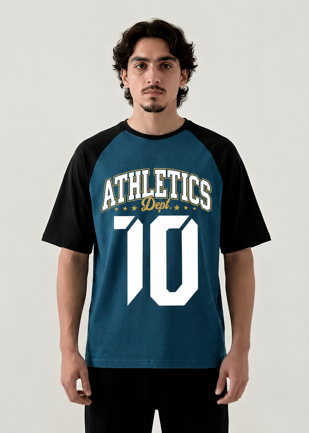 "ATHLETICS 10" RAGLAN TEE