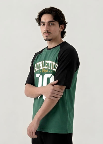 "ATHLETICS 10" RAGLAN TEE