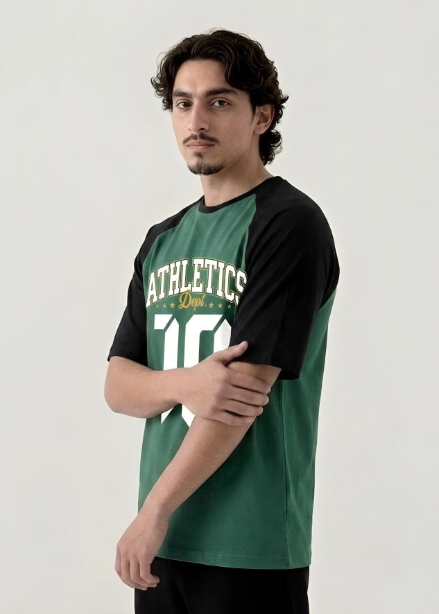 "ATHLETICS 10" RAGLAN TEE