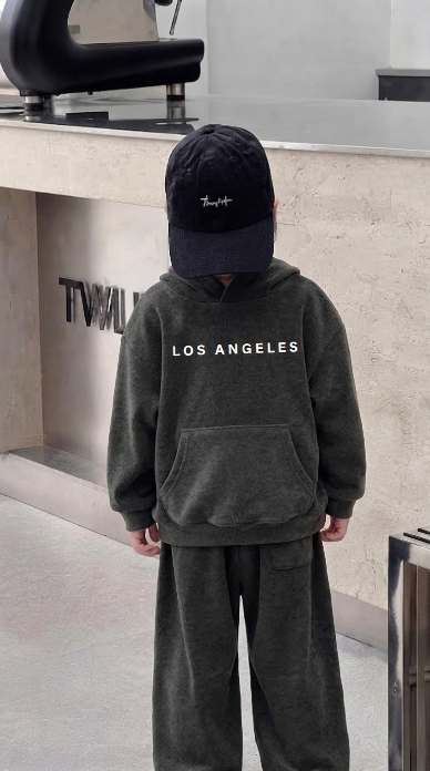 Premium Los Angeles Printed Oversized Hoodie & Trouser