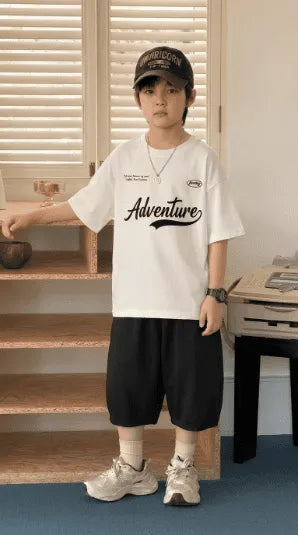 Adventure Baggy White Suit Soft Cotton Jersey for Summer
