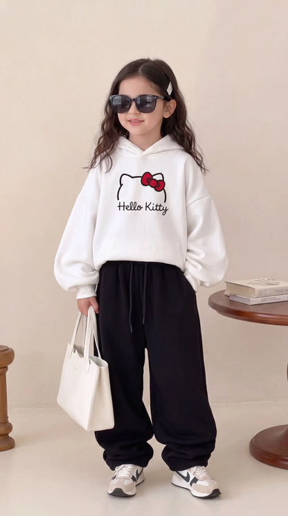 Genzy Kids Hello Kitty Designer Tracksuit – White